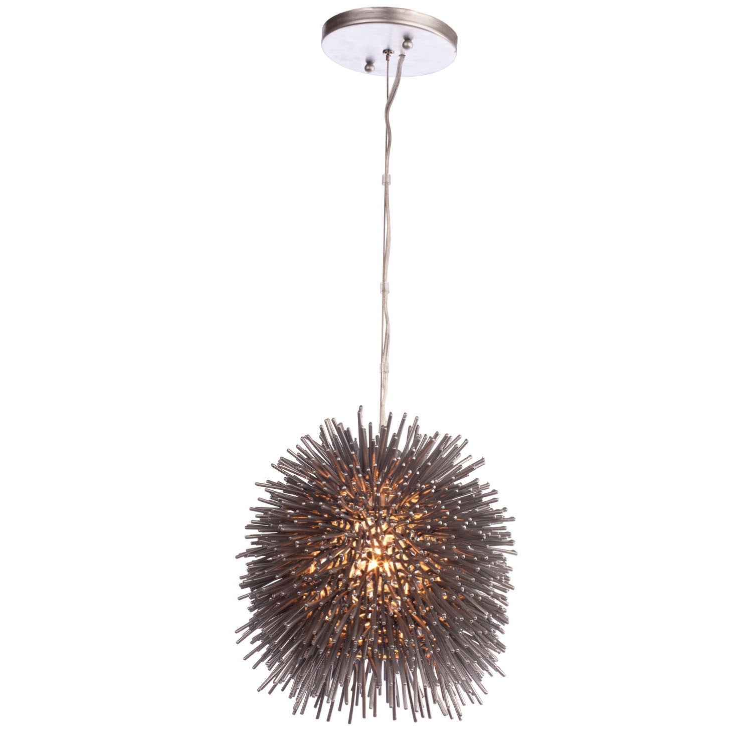 Varaluz - 169M01CH - One Light Mini Pendant - Urchin - Painted Chrome