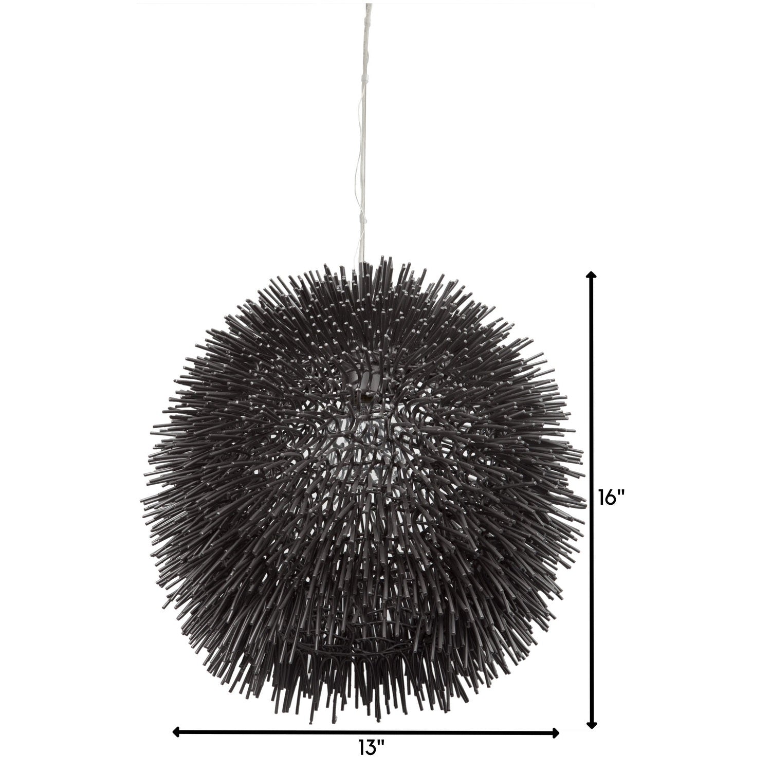 Varaluz - 169P01BL - One Light Pendant - Urchin - Black