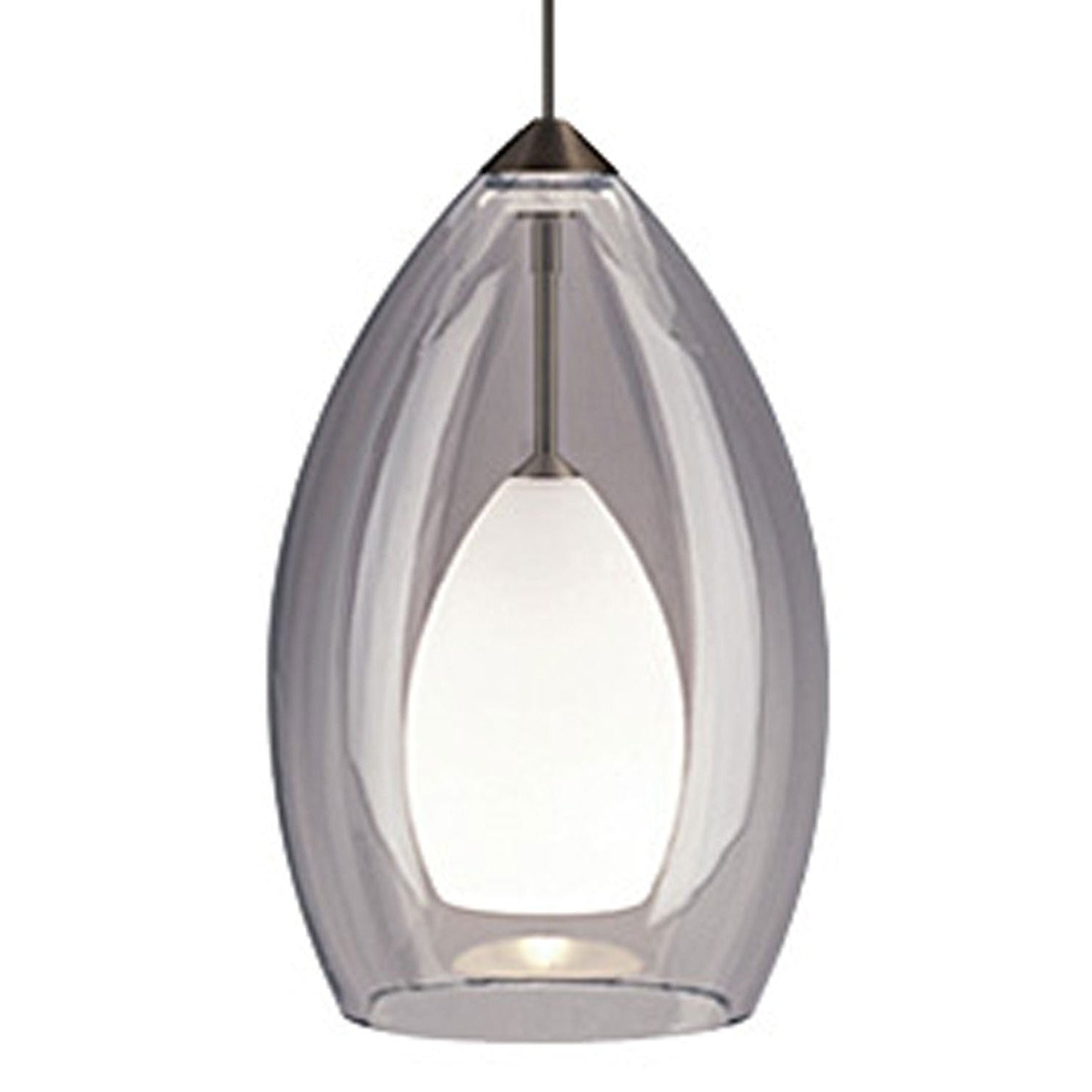 Visual Comfort Modern - 700MOFIRKS - One Light Pendant - Fire - Satin Nickel