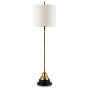 Currey and Company - 6472 - One Light Table Lamp - Messenger Brass Table Lamp - Vintage Brass/Black