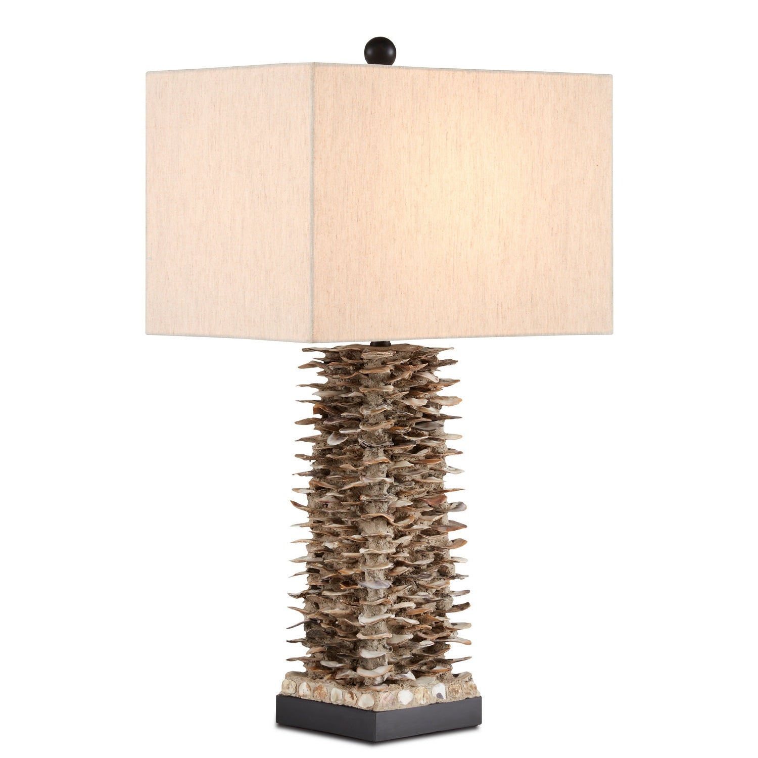 Currey and Company - 6862 - One Light Table Lamp - Villamare Table Lamp - Natural/Satin Black