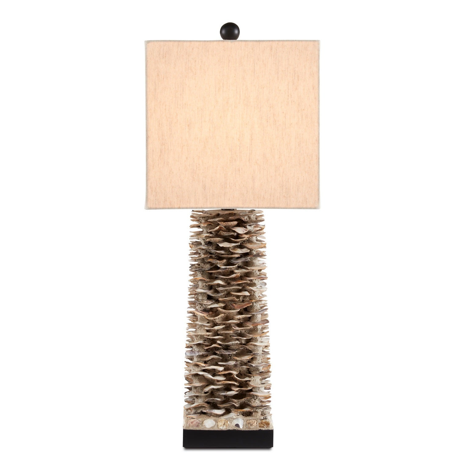 Currey and Company - 6862 - One Light Table Lamp - Villamare Table Lamp - Natural/Satin Black