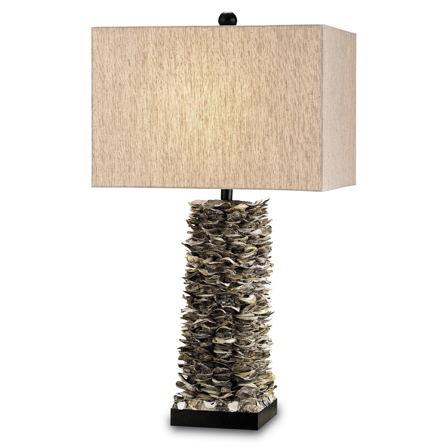Currey and Company - 6862 - One Light Table Lamp - Villamare Table Lamp - Natural/Satin Black
