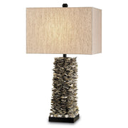 Currey and Company - 6862 - One Light Table Lamp - Villamare Table Lamp - Natural/Satin Black