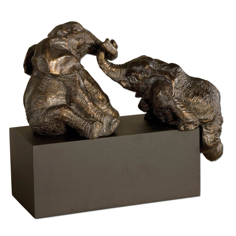 Uttermost - 19473 - Figurines - Playful Pachyderms - Antique Bronze