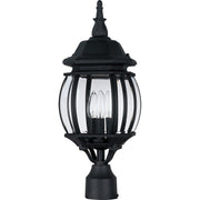 Maxim - 1035BK - Three Light Outdoor Pole/Post Lantern - Crown Hill - Black