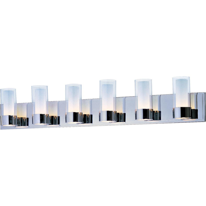 Maxim - 23076CLFTPC - Six Light Bath Vanity - Silo - Polished Chrome