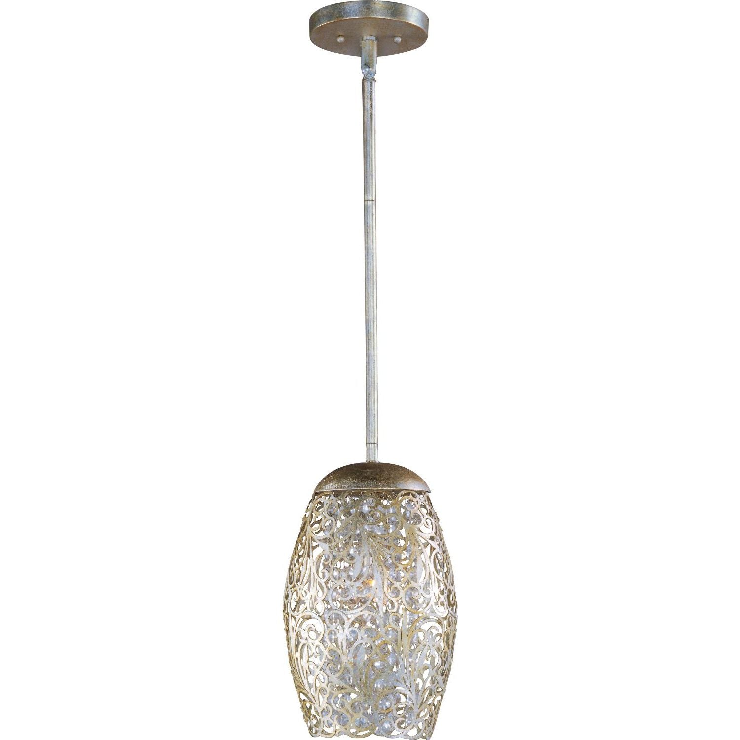 Maxim - 24153BCGS - One Light Mini Pendant - Arabesque - Golden Silver