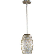Maxim - 24153BCGS - One Light Mini Pendant - Arabesque - Golden Silver