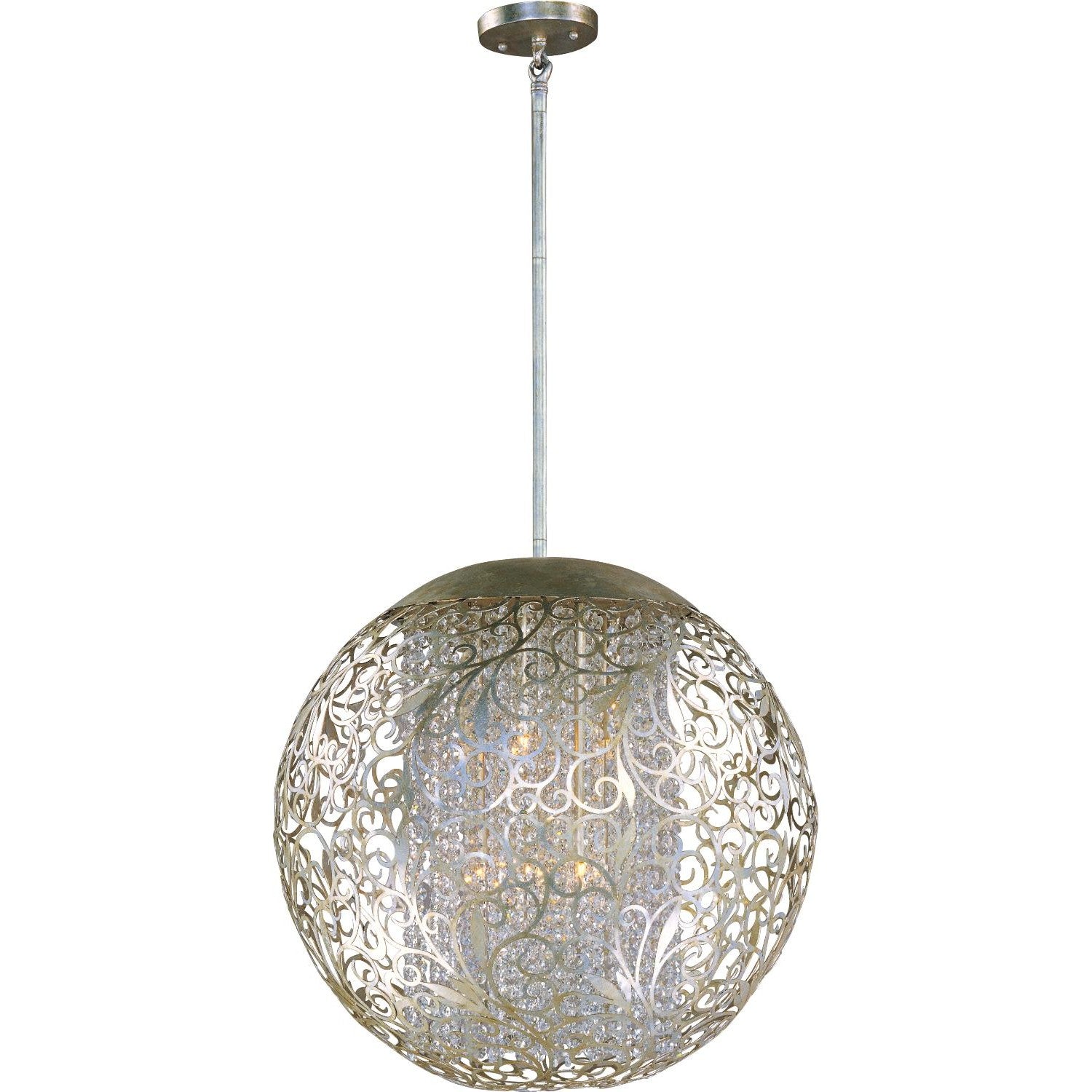 Maxim - 24156BCGS - Nine Light Pendant - Arabesque - Golden Silver