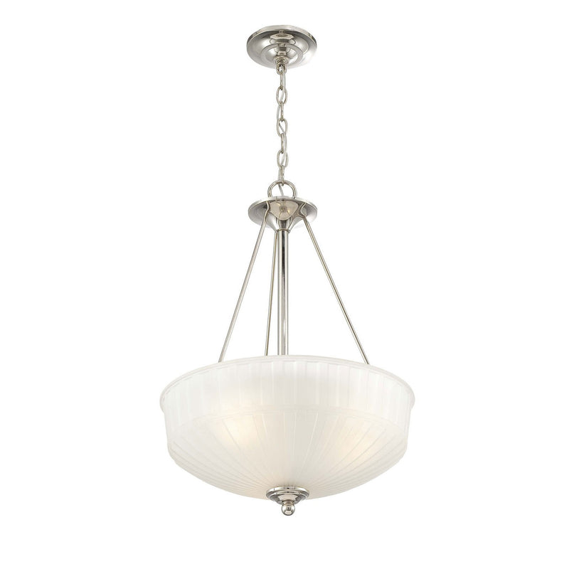 Minka-Lavery - 1737-1-613 - Three Light Pendant - 1730 Series - Polished Nickel