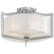 Minka-Lavery - 4397-77 - Three Light Semi Flush Mount - Clarte - Chrome