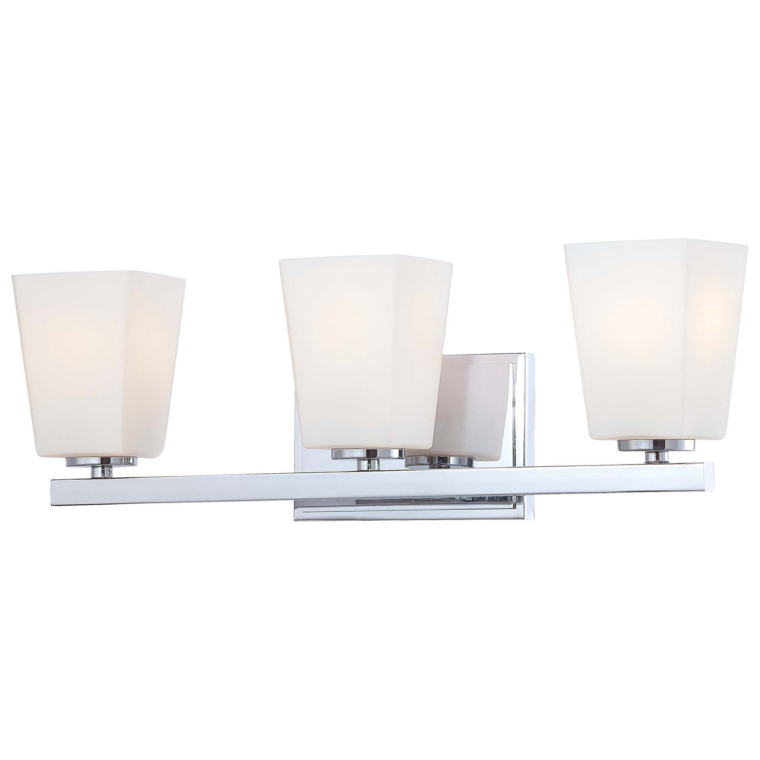 Minka-Lavery - 6543-77 - Three Light Bath - City Square - Chrome