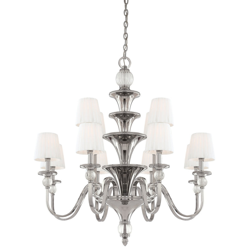 Metropolitan - N6611-613 - 12 Light Chandelier - Aise - Polished Nickel