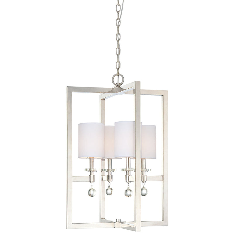 Metropolitan - N6841-613 - Four Light Pendant - Chadbourne - Polished Nickel