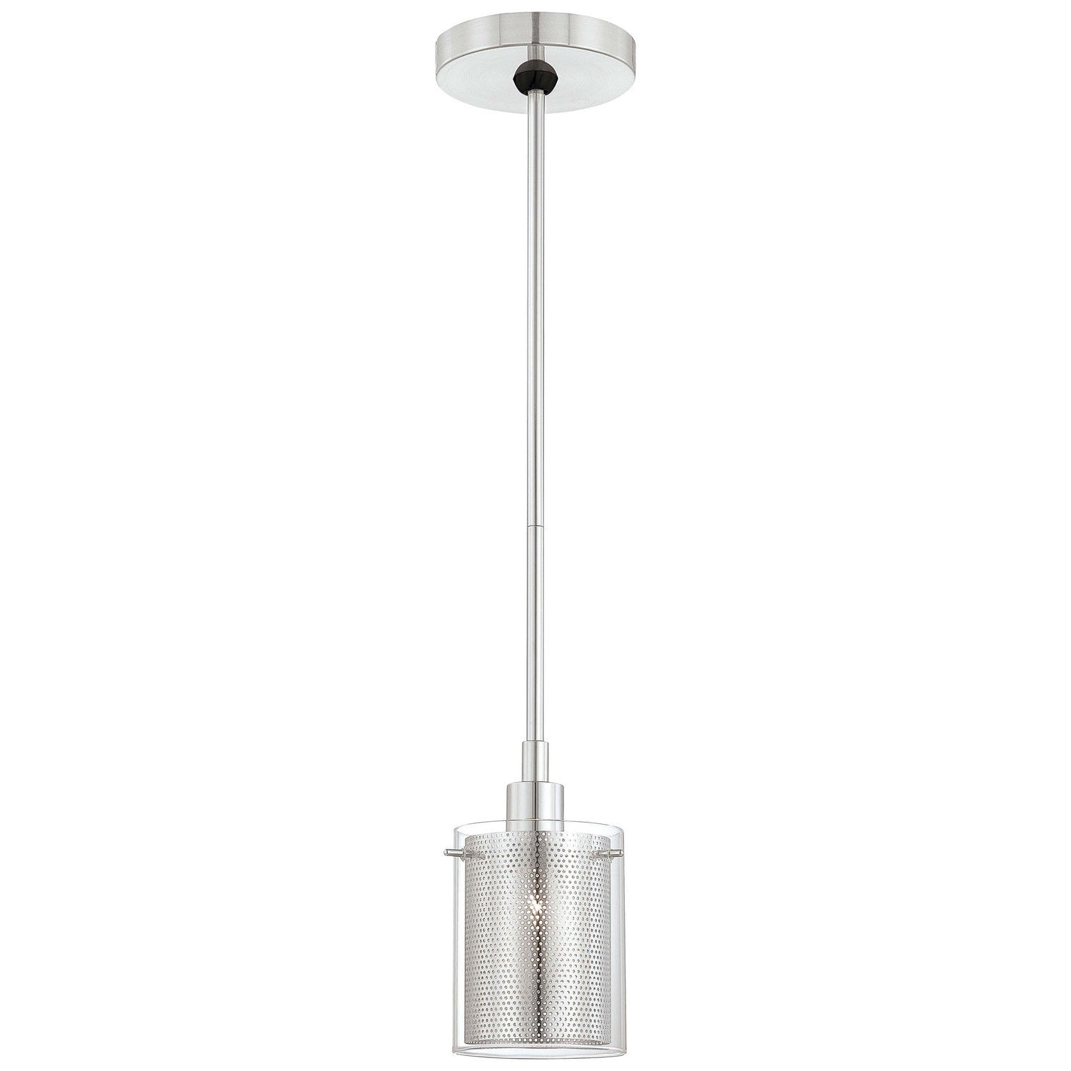 George Kovacs - P960-077 - One Light Mini Pendant - Grid - Chrome