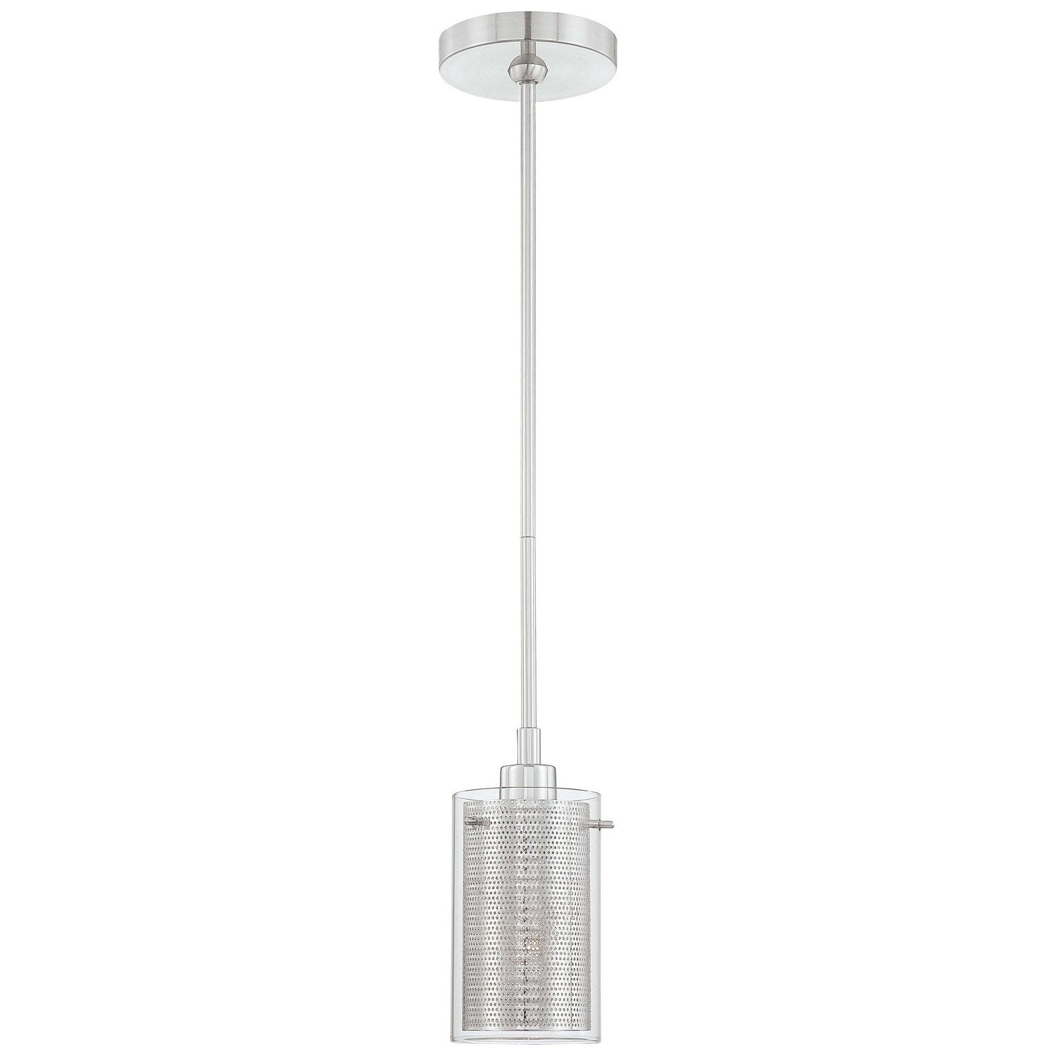 George Kovacs - P961-077 - One Light Mini Pendant - Grid - Chrome