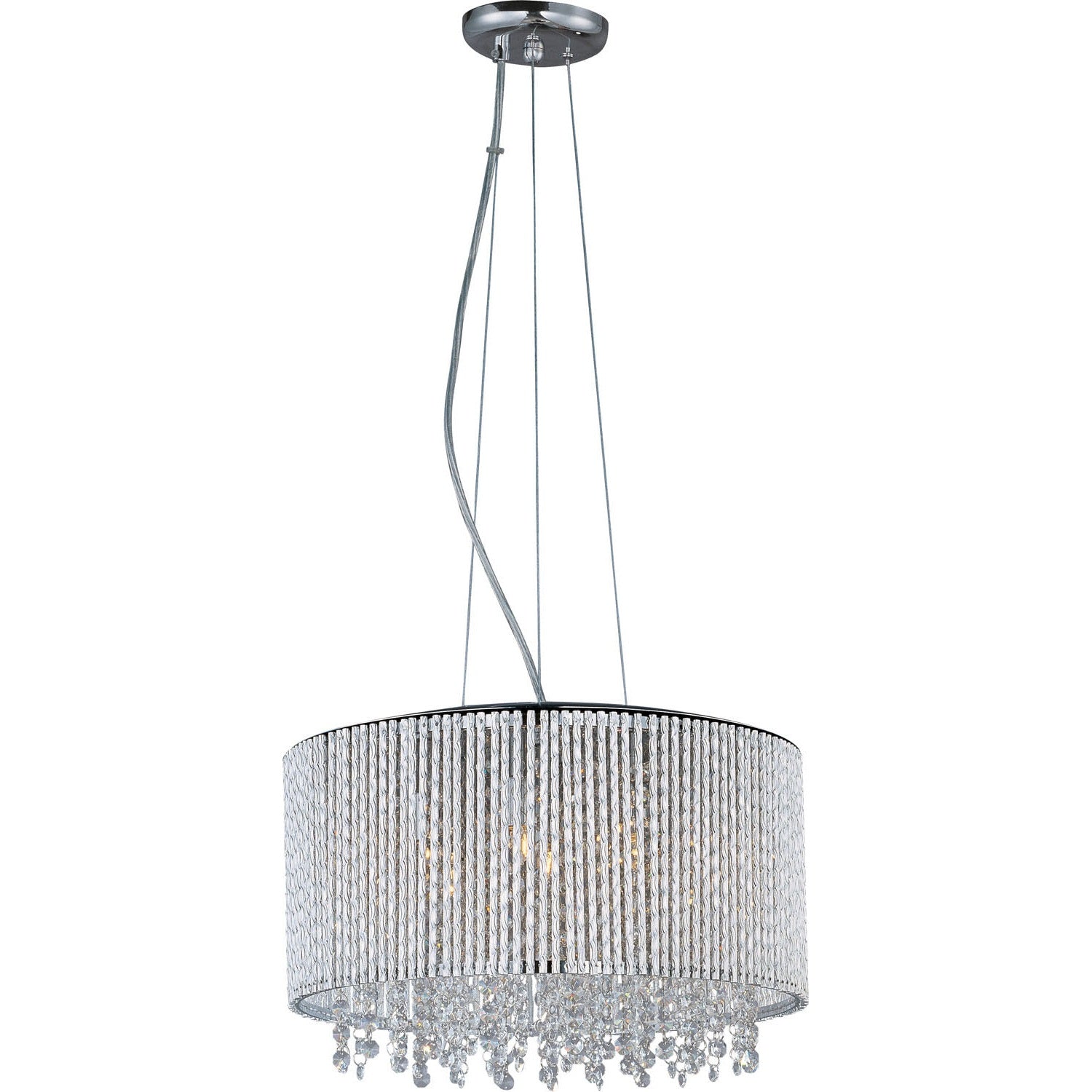 ET2 - E23135-10PC - Seven Light Pendant - Spiral - Polished Chrome