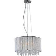 ET2 - E23135-10PC - Seven Light Pendant - Spiral - Polished Chrome