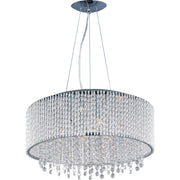 ET2 - E23137-10PC - Ten Light Pendant - Spiral - Polished Chrome