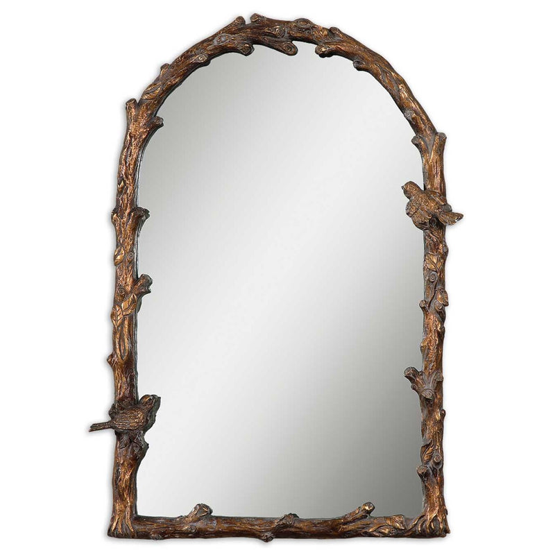 Uttermost - 13774 - Mirror - Paza - Antiqued Gold Leaf w/Gray Glaze