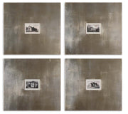 Uttermost - 41295 - Wall Art - Historical Buildings - Champagne Silver Leaf And Light Brown Glaze