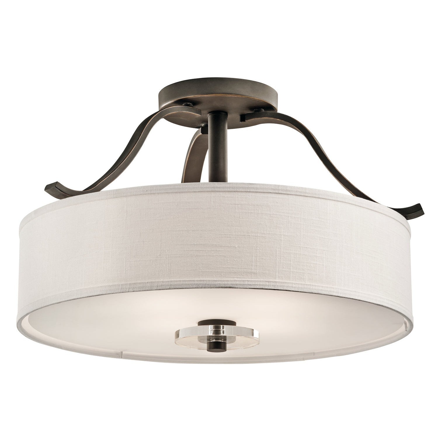 Kichler - 42486OZ - Four Light Semi Flush Mount - Leighton - Olde Bronze