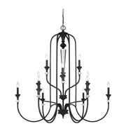 Craftmade - 26712-MBS - 12 Light Chandelier - Boulevard - Mocha Bronze Silver Wash