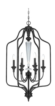 Craftmade - 26736-MBS - Six Light Foyer Chandelier - Boulevard - Mocha Bronze Silver Wash