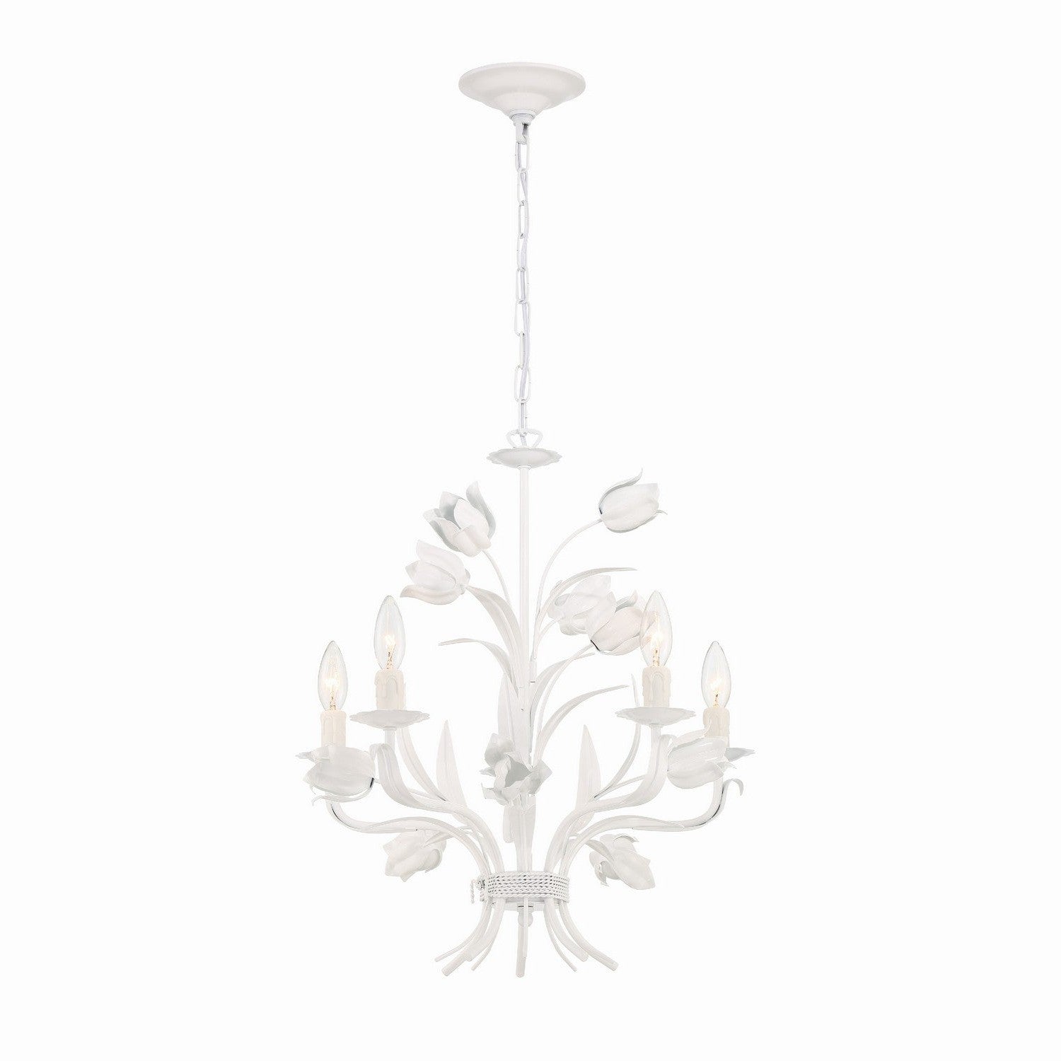 Crystorama - 4815-WW - Five Light Chandelier - Southport - Wet White