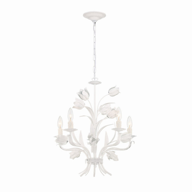 Crystorama - 4815-WW - Five Light Chandelier - Southport - Wet White