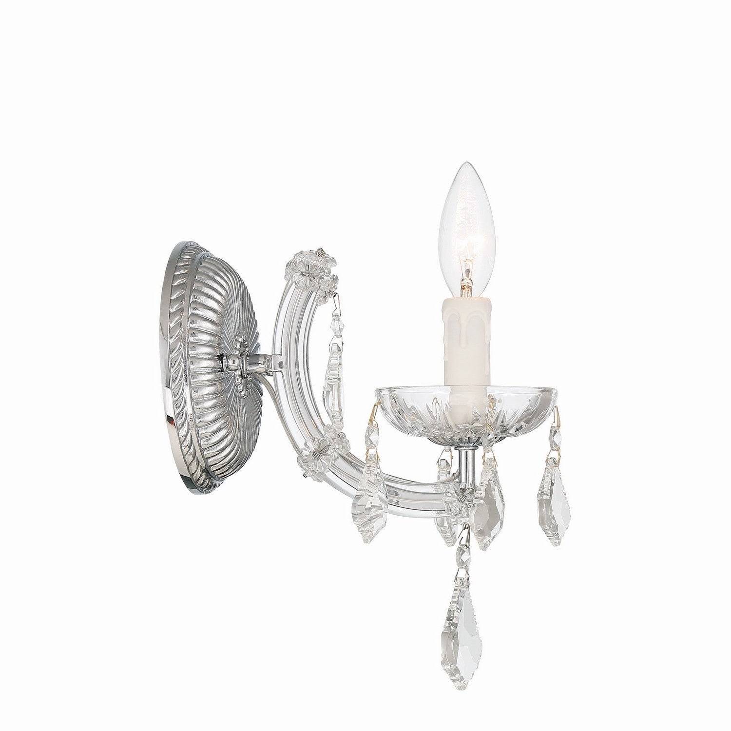 Crystorama - 4471-CH-CL-MWP - One Light Wall Sconce - Maria Theresa - Polished Chrome