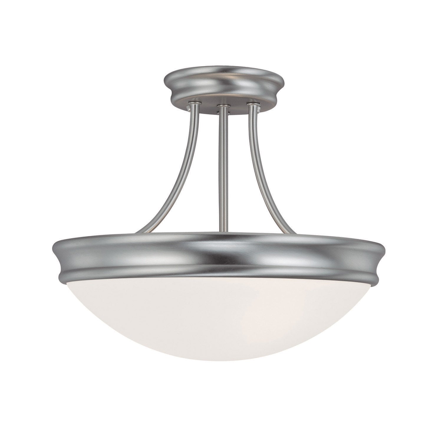 Capital Lighting - 2037MN - Three Light Semi Flush Mount - Hansen - Matte Nickel
