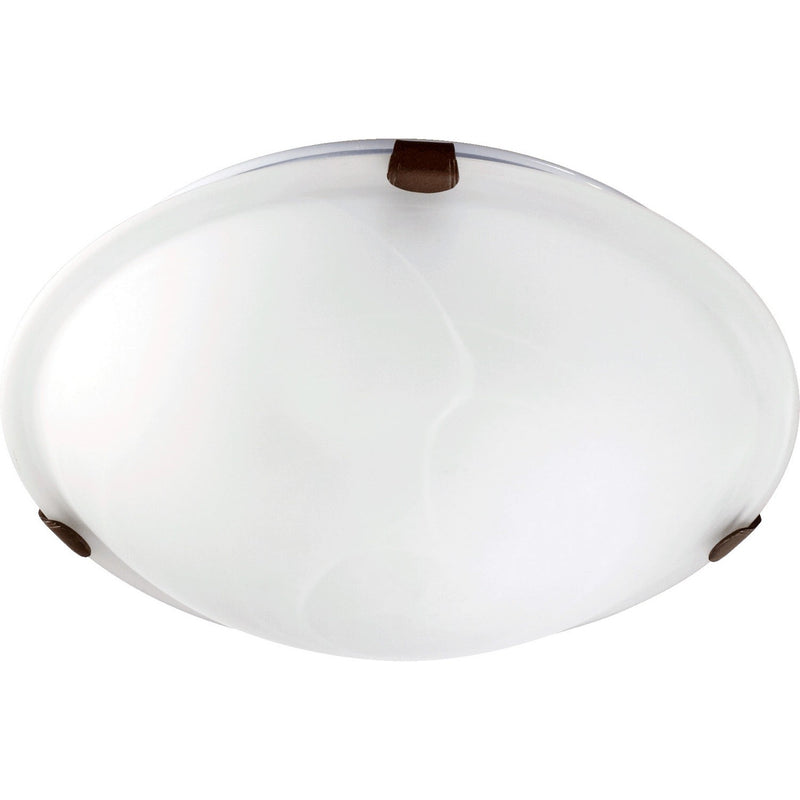 Quorum - 3000-12-86 - Two Light Ceiling Mount - 3000 Ceiling Mounts - Oiled Bronze