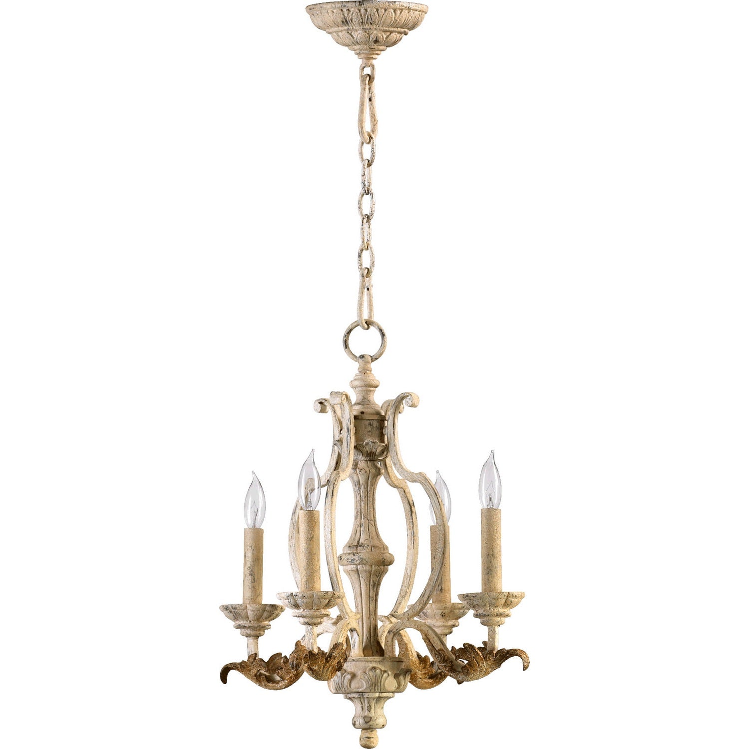 Quorum - 6037-4-70 - Four Light Chandelier - Florence - Persian White
