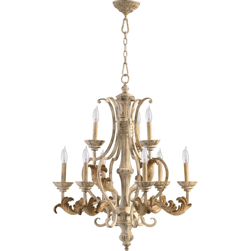 Quorum - 6037-9-70 - Nine Light Chandelier - Florence - Persian White