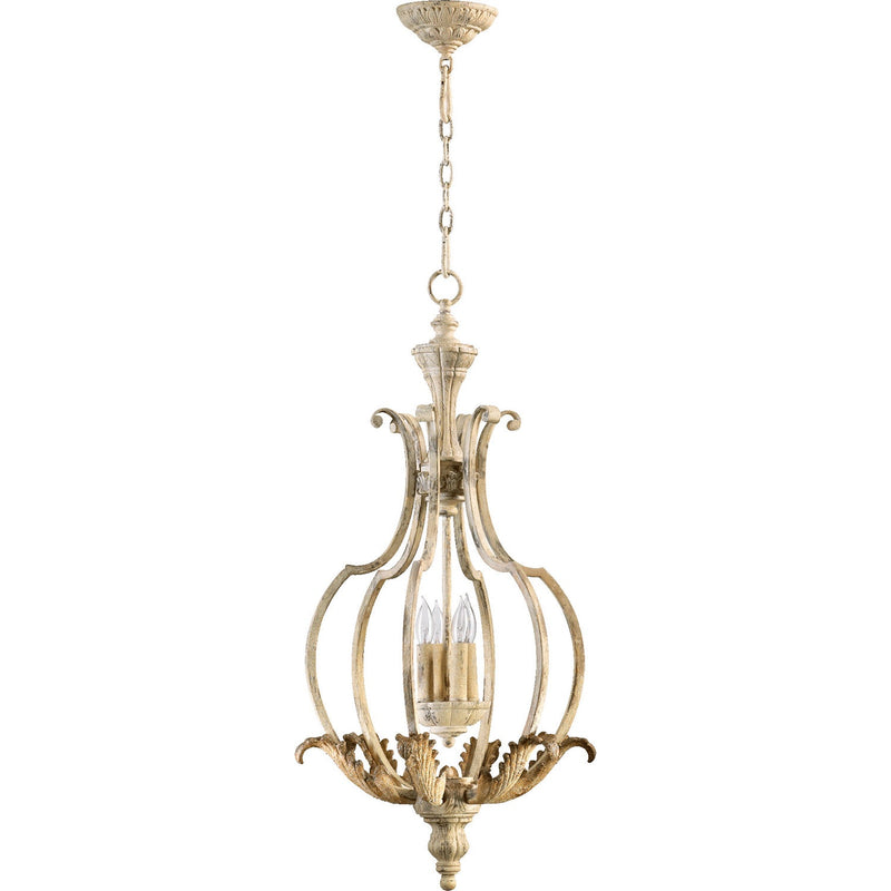 Quorum - 6837-4-70 - Four Light Entry Pendant - Florence - Persian White