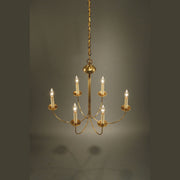 Northeast Lantern - 906V-AB-LT6 - Six Light Hanging Fixture - Chandelier - Antique Brass