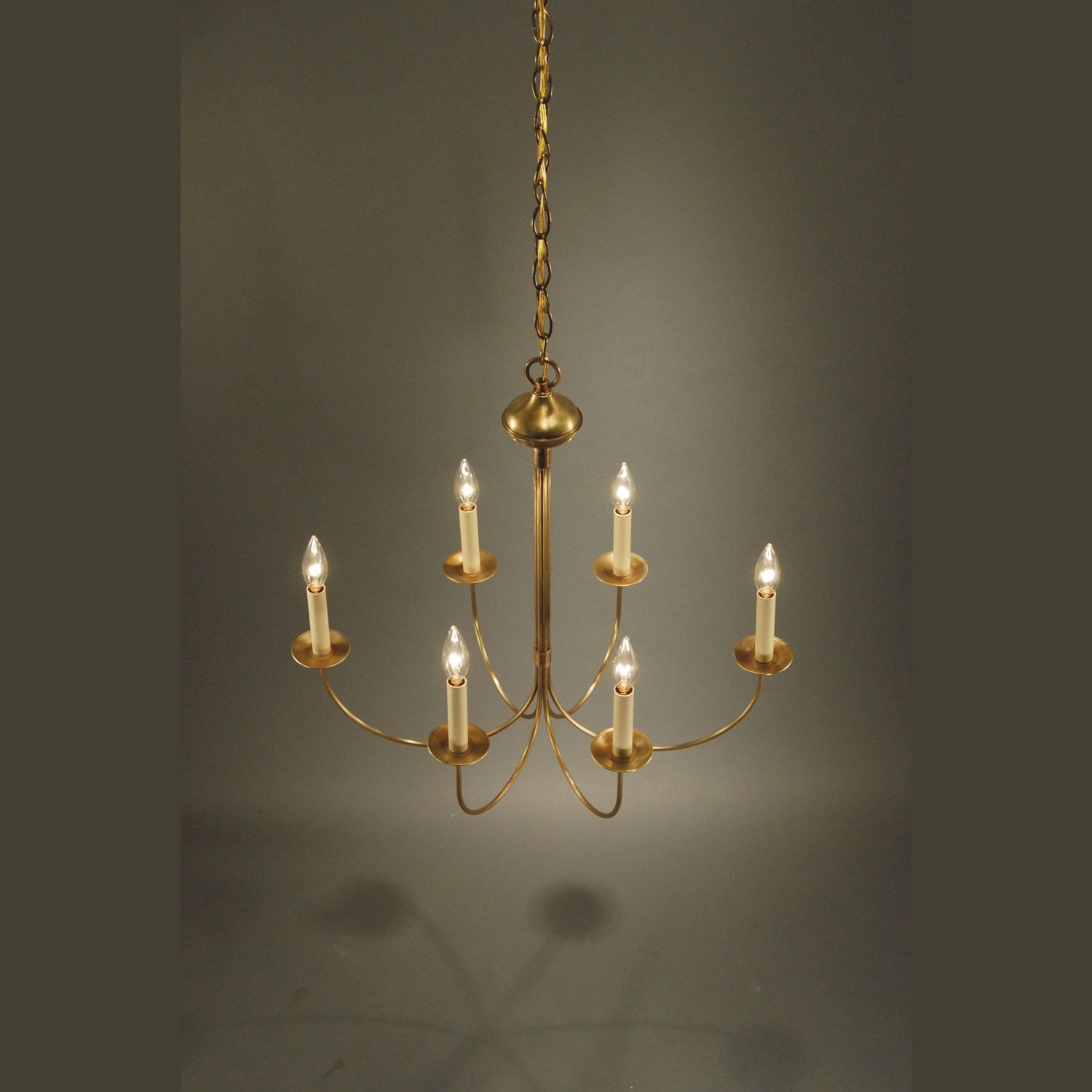 Northeast Lantern - 906V-AB-LT6 - Six Light Hanging Fixture - Chandelier - Antique Brass
