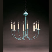 Northeast Lantern - 908-VG-LT8 - Eight Light Chandelier - Chandelier - Verdi Gris