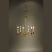 Northeast Lantern - 935-AB-LT6 - Six Light Hanging Lantern - Chandelier - Antique Brass