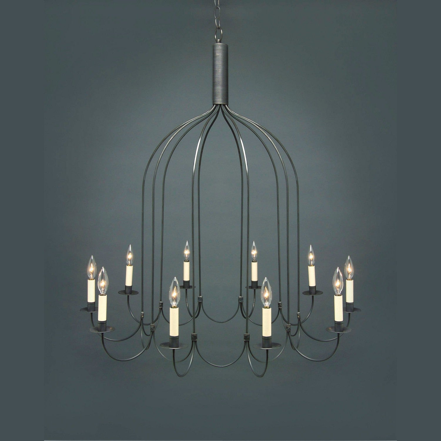 Northeast Lantern - 939-DB-LT10 - Ten Light Hanging Lantern - Chandelier - Dark Brass