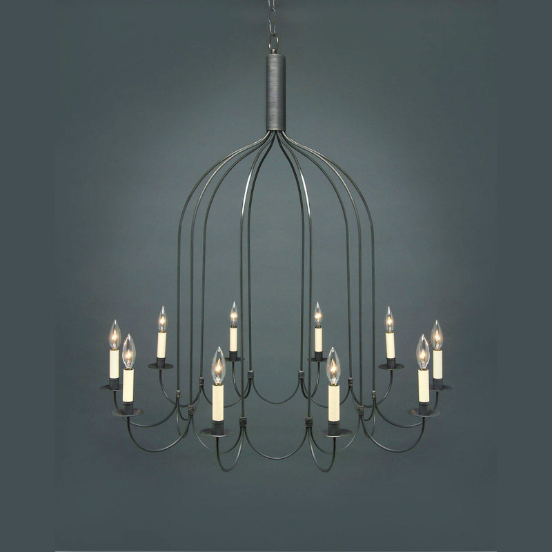 Northeast Lantern - 939-DB-LT10 - Ten Light Hanging Lantern - Chandelier - Dark Brass