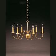 Northeast Lantern - 969-AB-LT6 - Six Light Hanging Lantern - Chandelier - Antique Brass