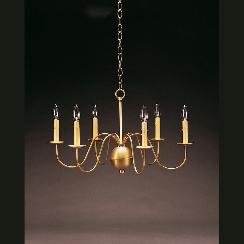 Northeast Lantern - 969-AB-LT6 - Six Light Hanging Lantern - Chandelier - Antique Brass