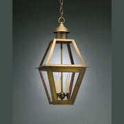 Northeast Lantern - 1012-AB-LT3-CLR - Three Light Hanging Lantern - Boston - Antique Brass