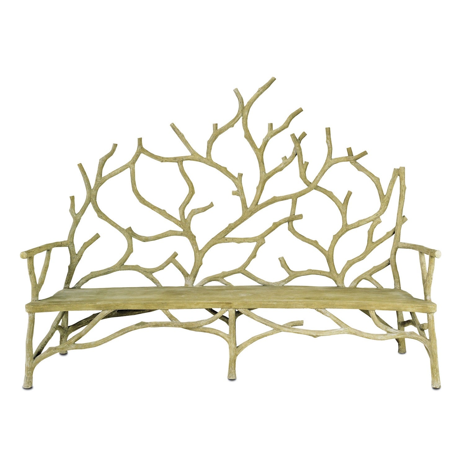 Currey and Company - 2008 - Bench - Portland/Faux Bois