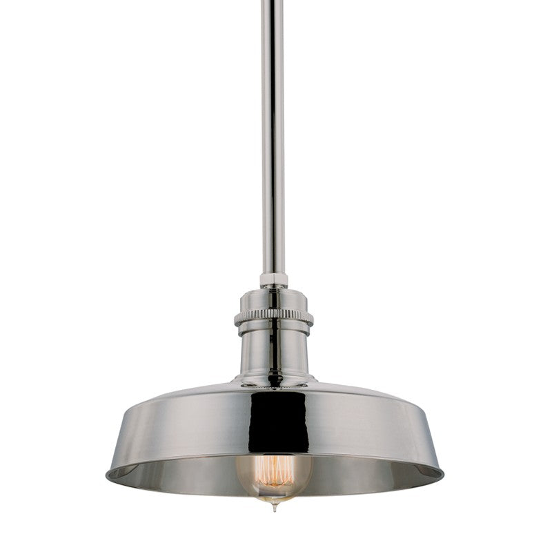 Hudson Valley - 8610-PN - One Light Pendant - Hudson Falls - Polished Nickel