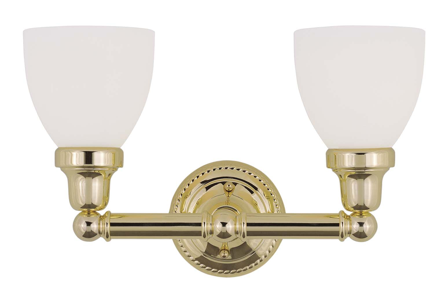 Livex Lighting - 1022-02 - Two Light Bath Vanity - Classic - Polished Brass