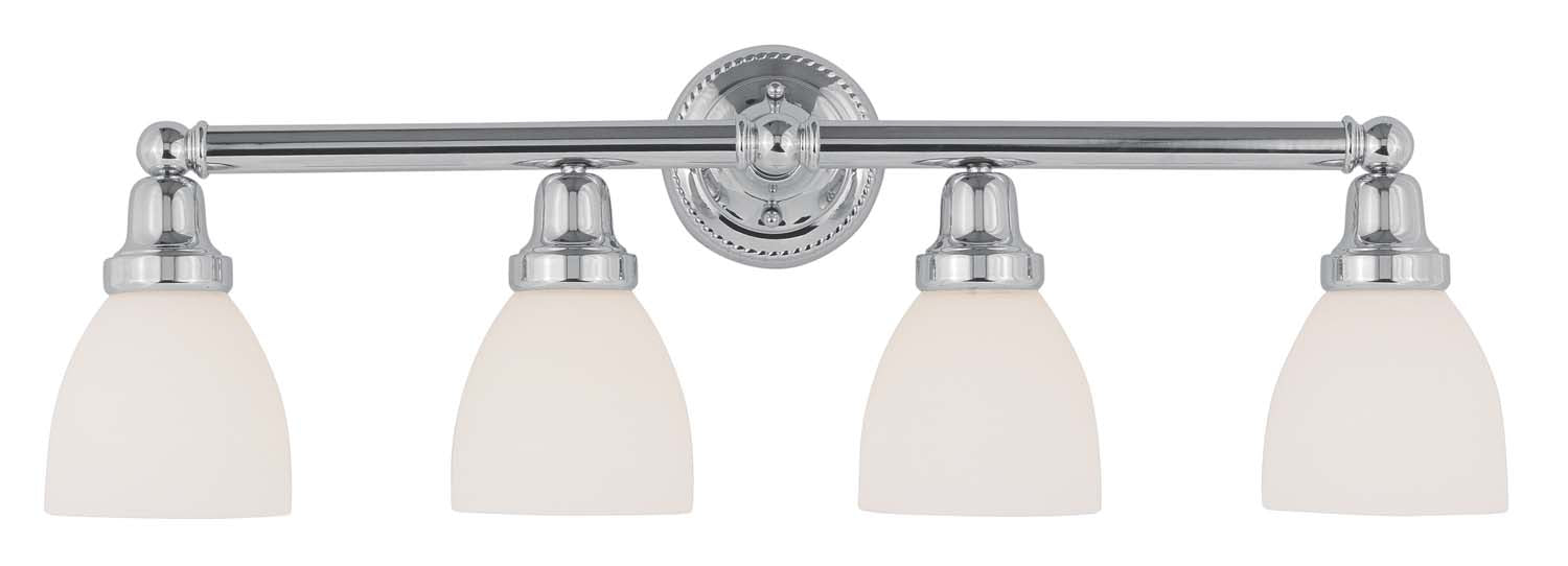 Livex Lighting - 1024-05 - Four Light Bath Vanity - Classic - Polished Chrome